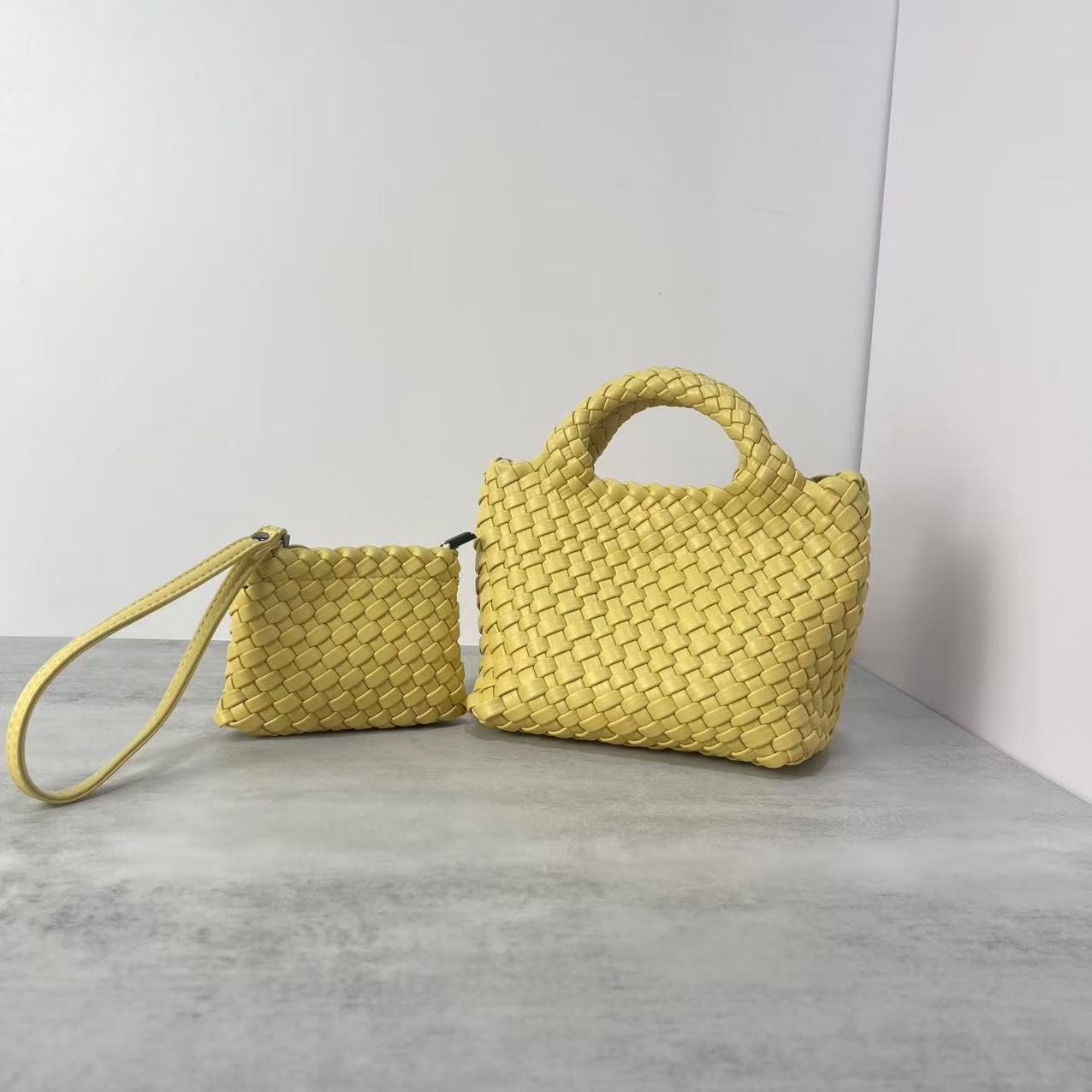 Women's Trendy Chain Mother Hand-woven Vegetable Basket Women's Handbag