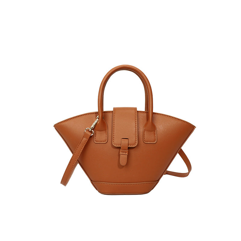 Large Capacity Versatile Retro Fan-shaped Design Women's Handbag