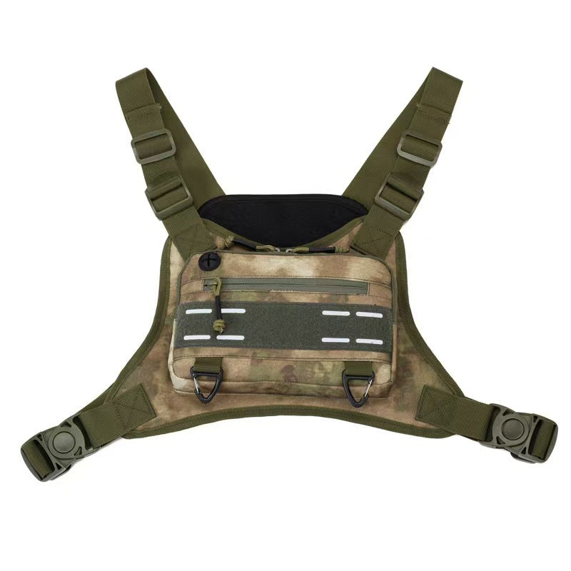Men's Tactics Training Running Function Vest Military Men's Chest Bag