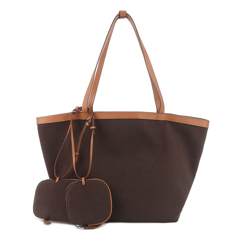 Women's & Men's Double-sided Canvas With Large Capacity Totes Women's Shoulder Bag