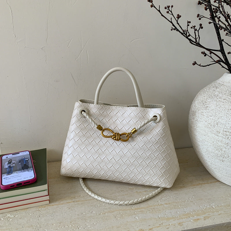 Women's Fashion Weaving Simple Textured Popular Women's Shoulder Bag