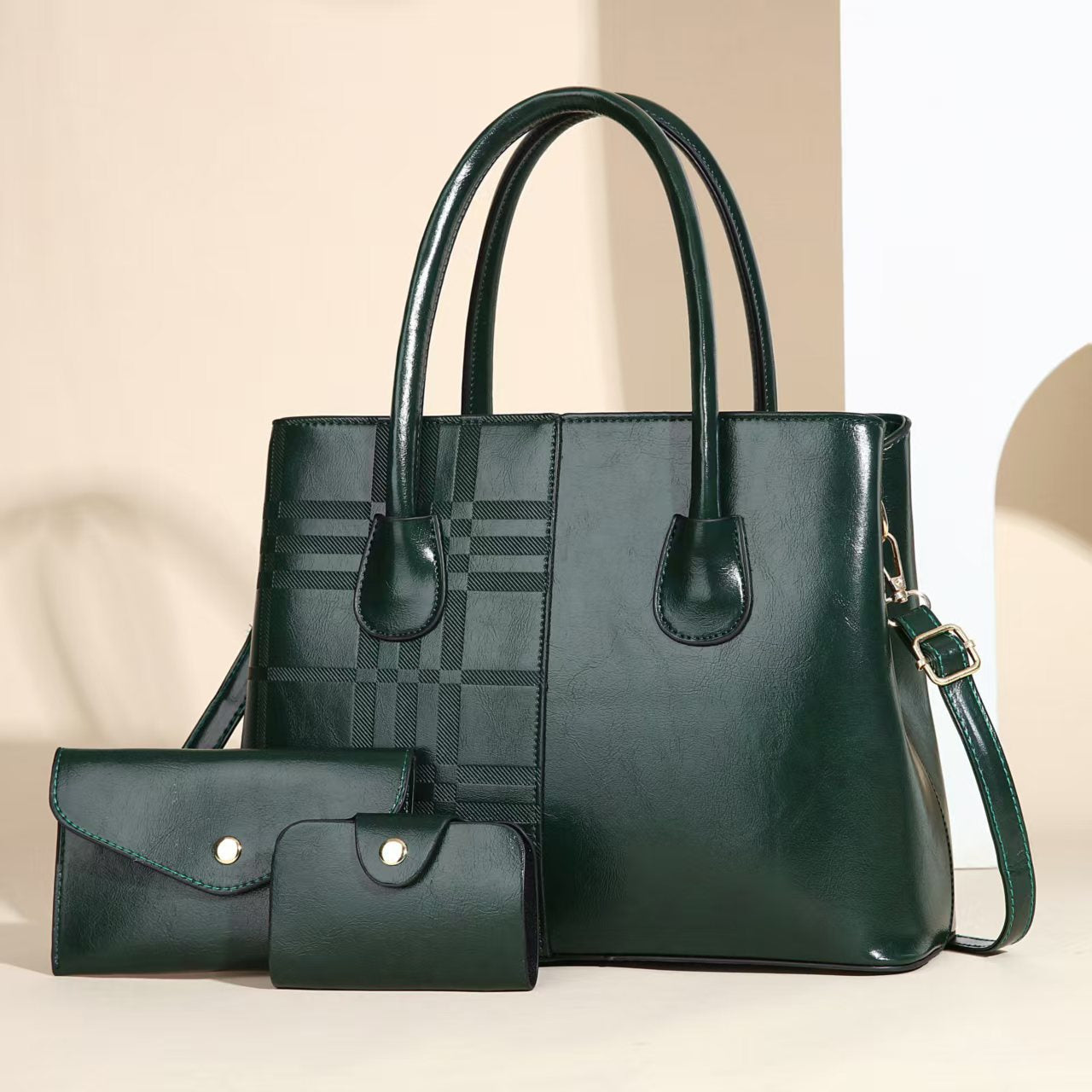 Women's Large Capacity Portable Fashion Striped Women's Shoulder Bag