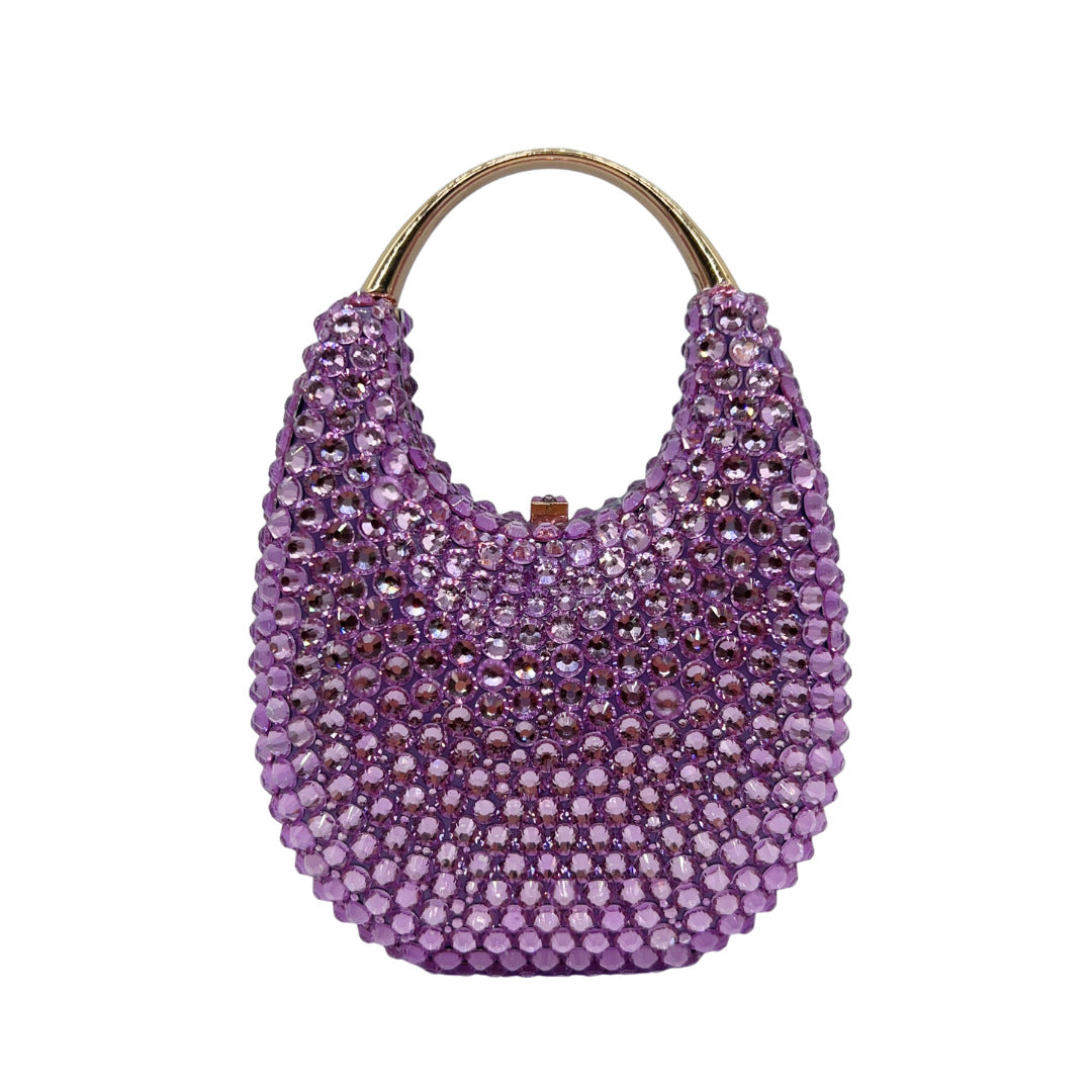Women's Diamond Clutch Light Luxury Oval Portable Bags