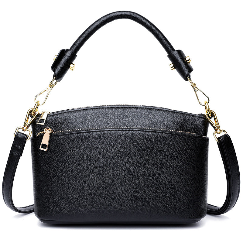 Women's Leather Fashion Top Layer Cowhide High Women's Shoulder Bag