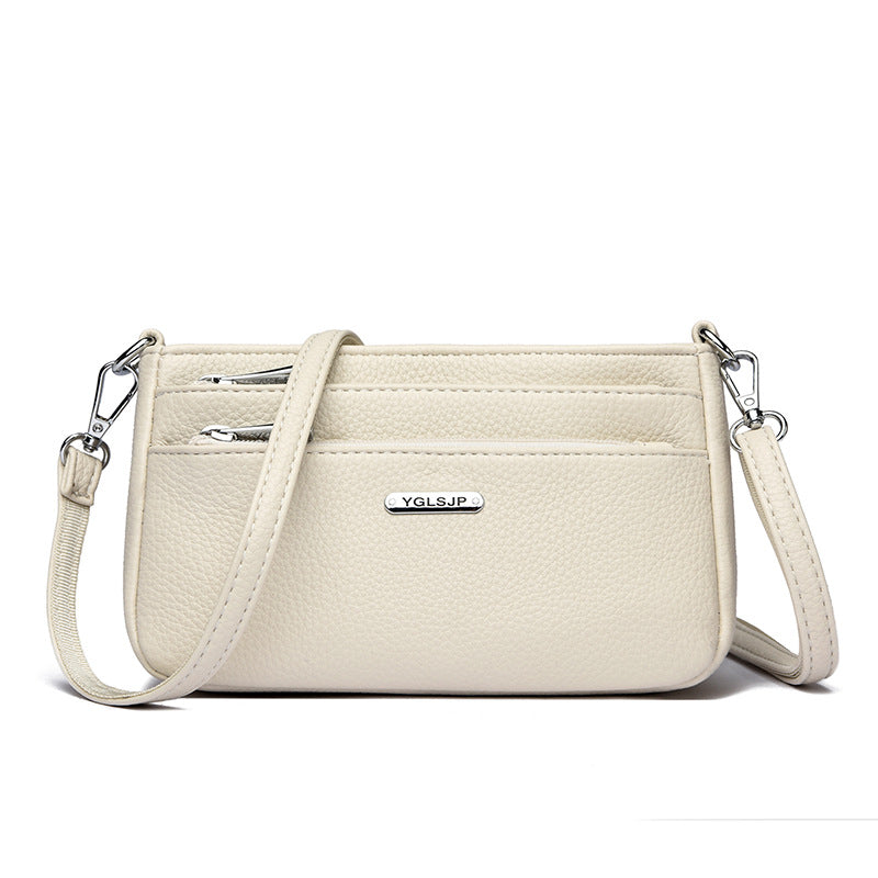 Women's Portable Urban Simple Lychee Pattern Bags