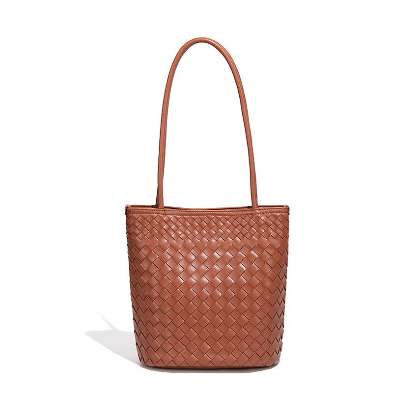 Female Niche Woven High Sense Fortune Commuting Tote Bag