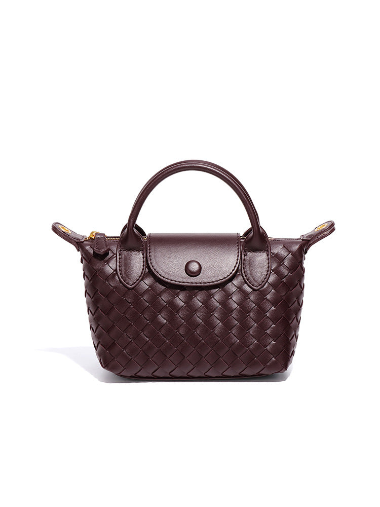Women's French Classic Dumpling Retro Handmade Woven Fashion High Women's Handbag