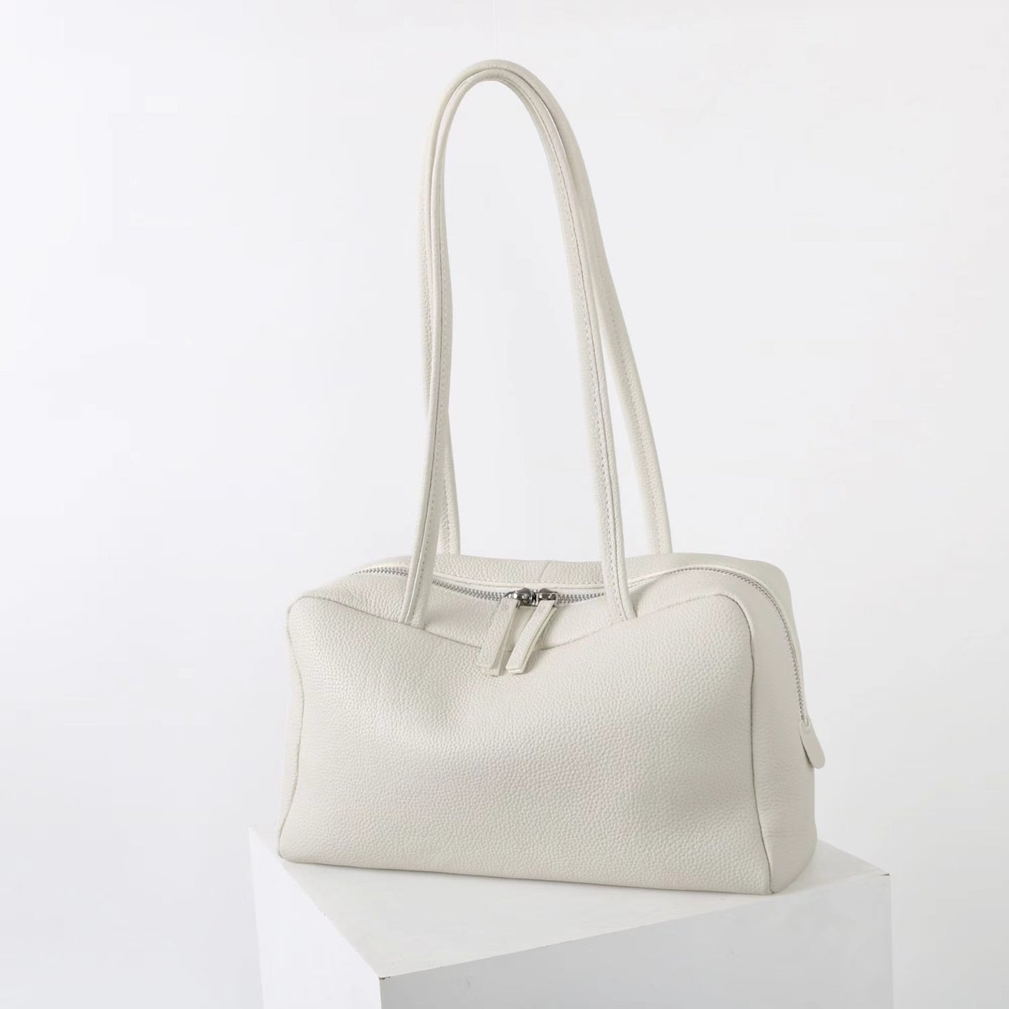 First Layer Cowhide Commuter Large Capacity One Niche Women's Handbag