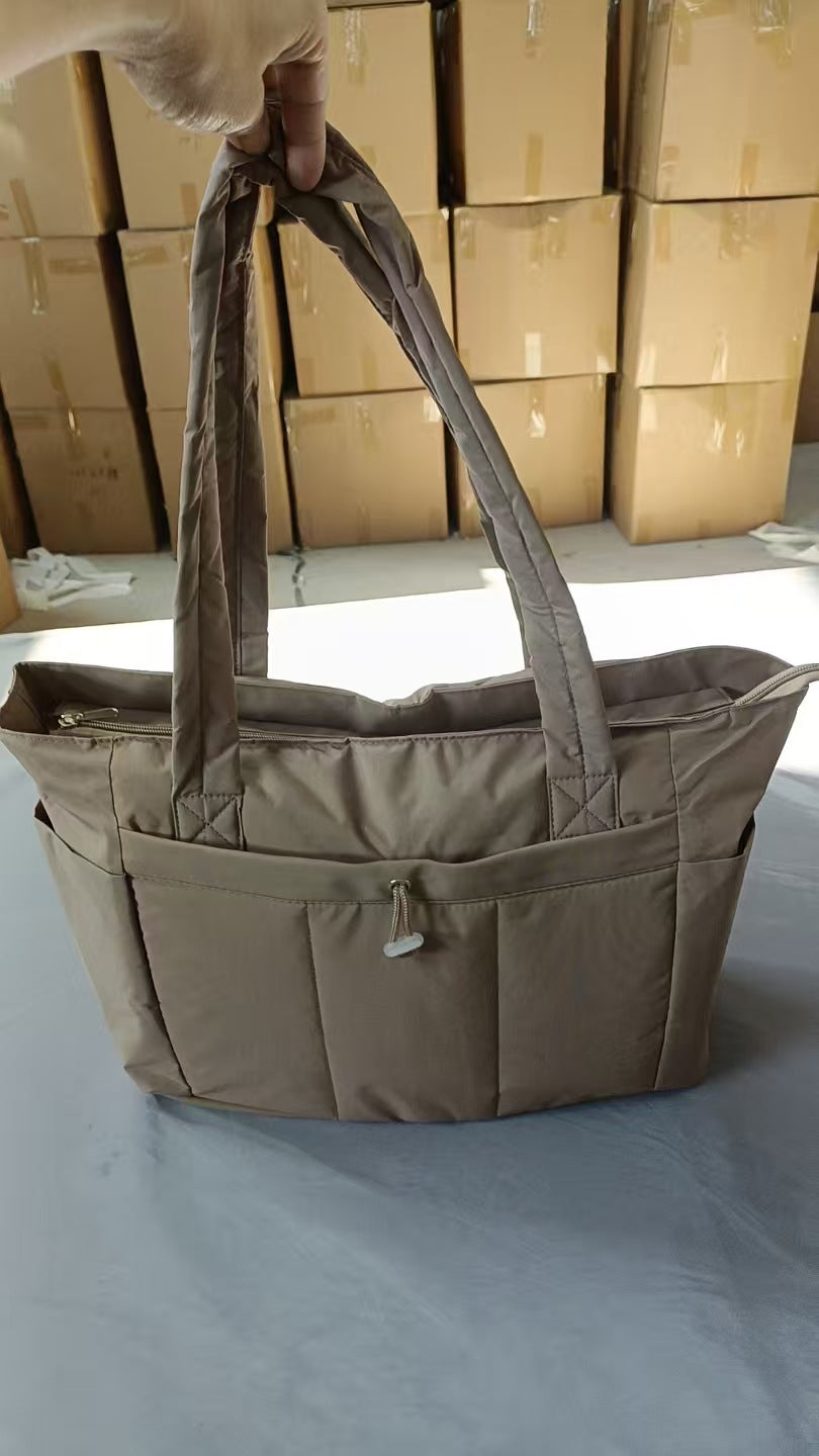 Casual Classy Women's Lightweight Portable Quilted Tote Bag