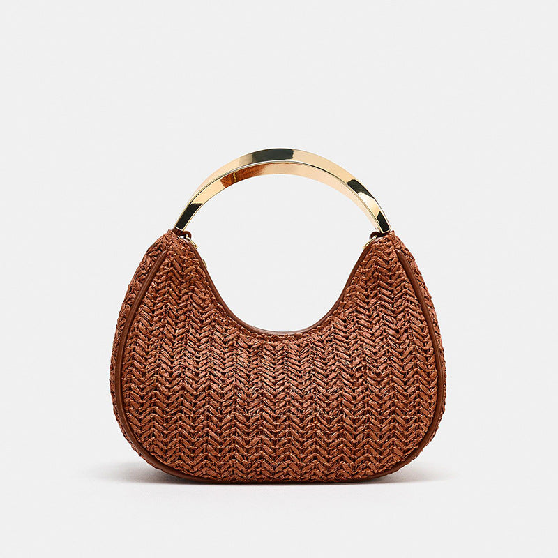 Women's Plated Metal Layer Effect Fashion Retro Women's Handbag