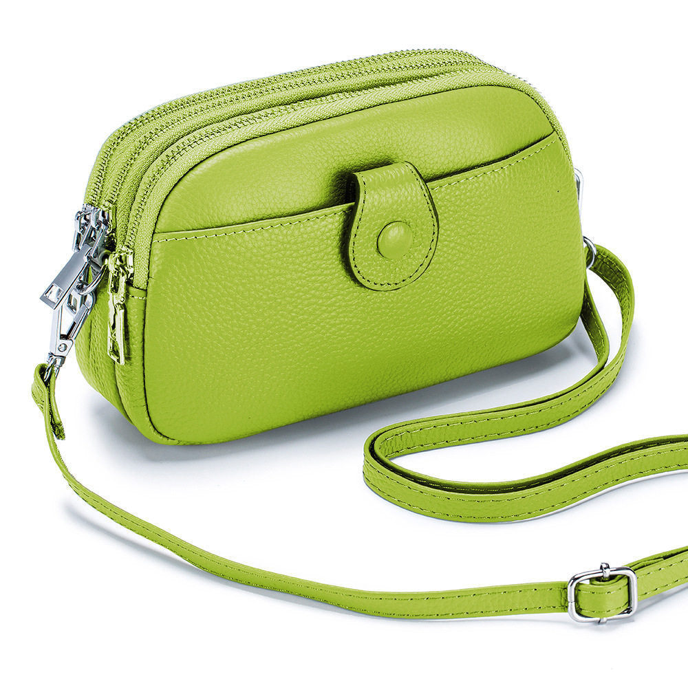 Women's Simple Mom Mobile Mini High Sense Cow Women's Messenger Bag