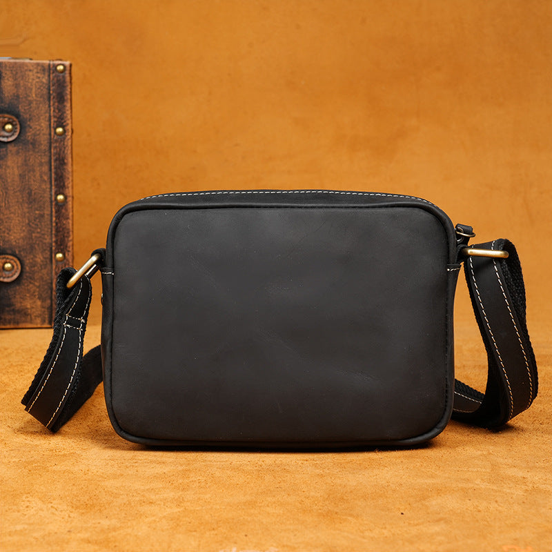 Crazy Horse Leather Simple Genuine Personality Bags