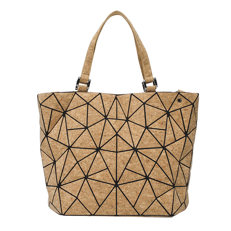 Autumn Geometric Rhombus Single Large Capacity Fashion Women's Shoulder Bag