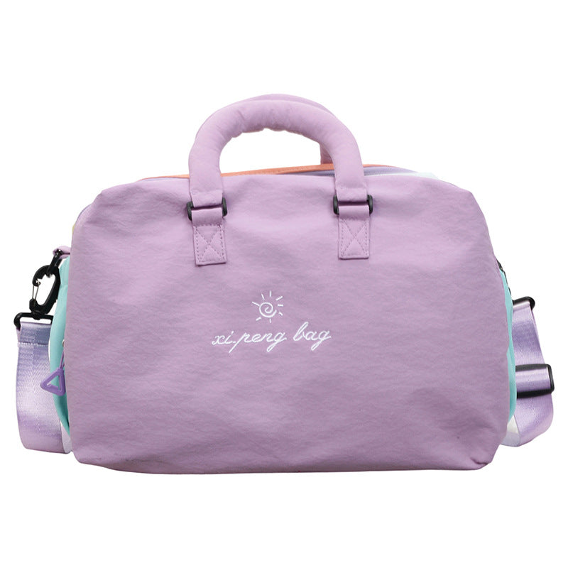 Women's Lightweight Personality Iti Contrast Color Large Capacity Women's Shoulder Bag