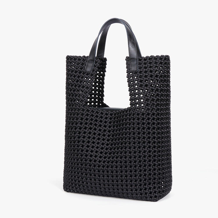 Hand-woven Niche Windmill Festival Hollow Woven Large Tote Bag