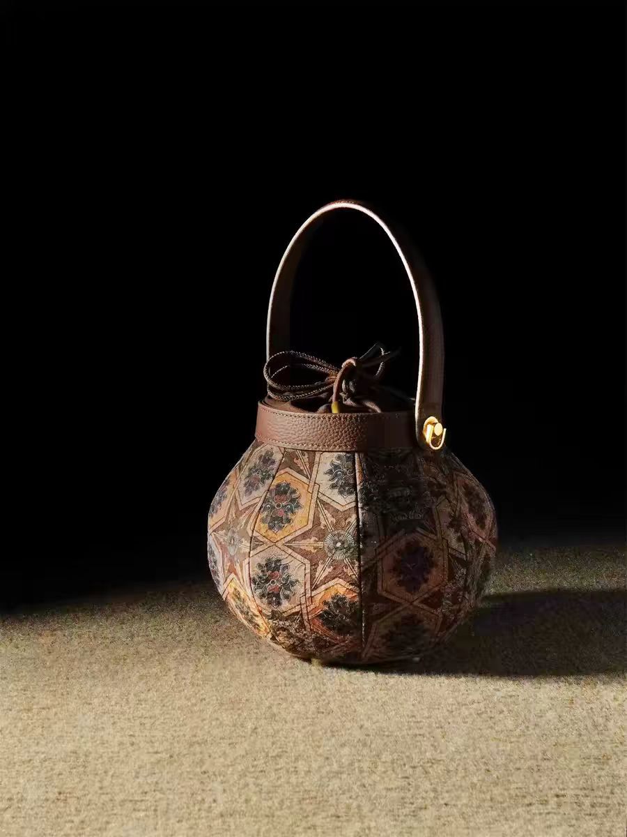 Women's Style Song Dynasty Brocade Lantern National Red Early Spring Portable Bags