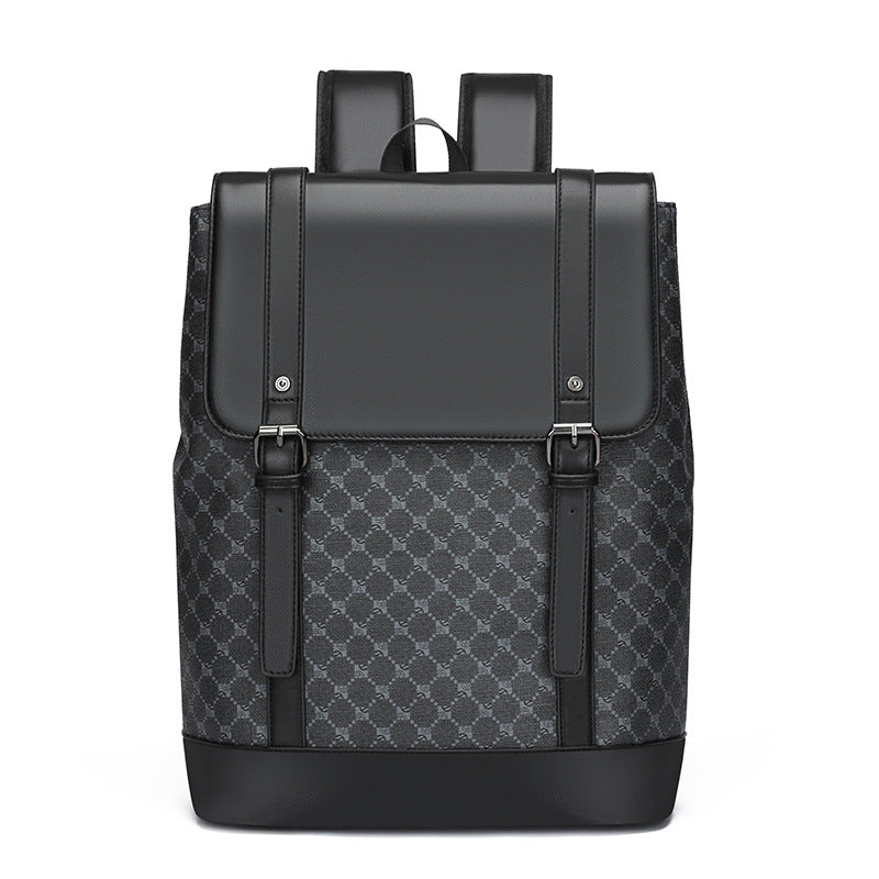 Fashion Plaid Large Capacity Retro Computer Business Backpack
