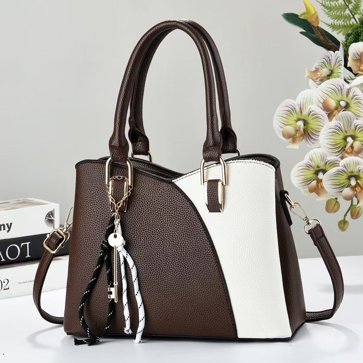 Women's Korean Style Cool Contrast Color Women's Shoulder Bag