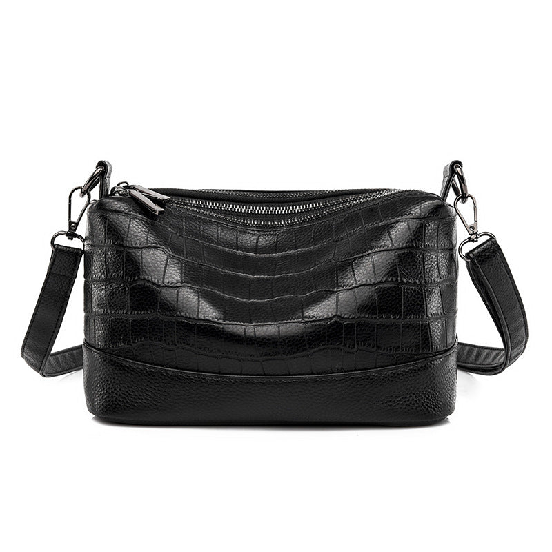 Women's Source Genuine Leather Fashion Crocodile Pattern Women's Messenger Bag
