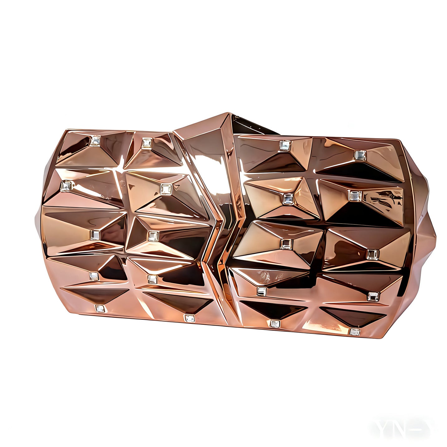 Geometric Rhombus Metal Texture Chain Fashion Shoulder Bags