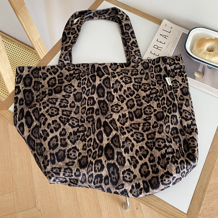 Women's Leopard Print Large Capacity Fashion Commuter Women's Shoulder Bag