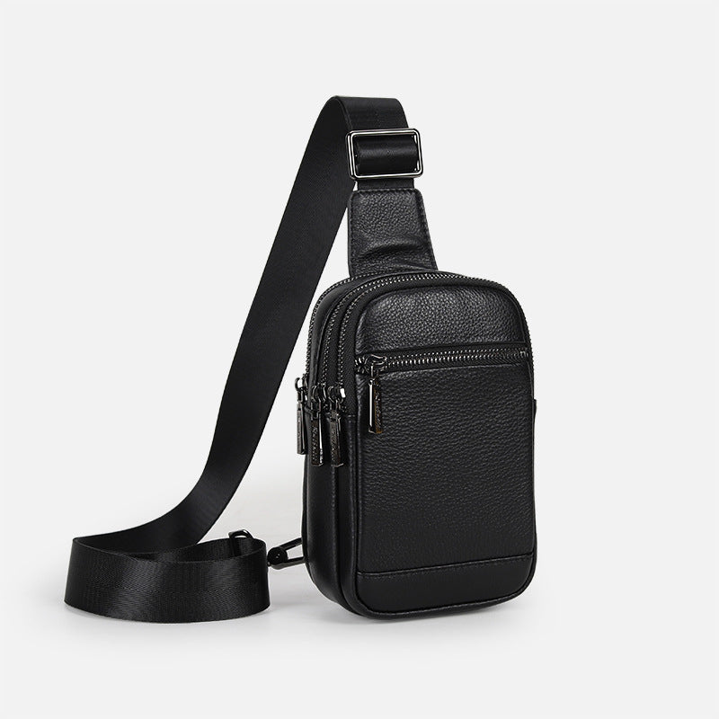 Men's Genuine Leather Personal Leisure High-grade Waterproof Shoulder Bags