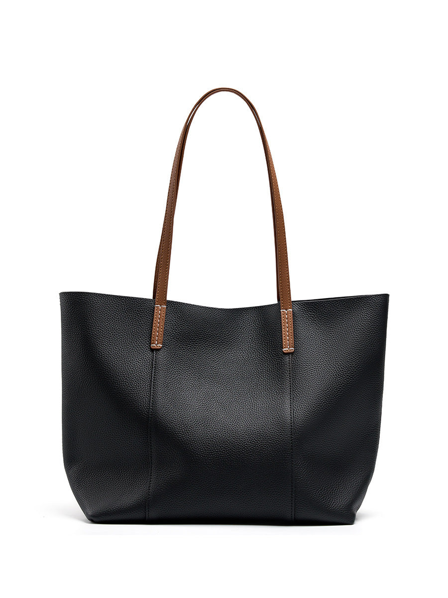 Women's Cowhide Handmade Commuter Large Capacity Portable Women's Shoulder Bag