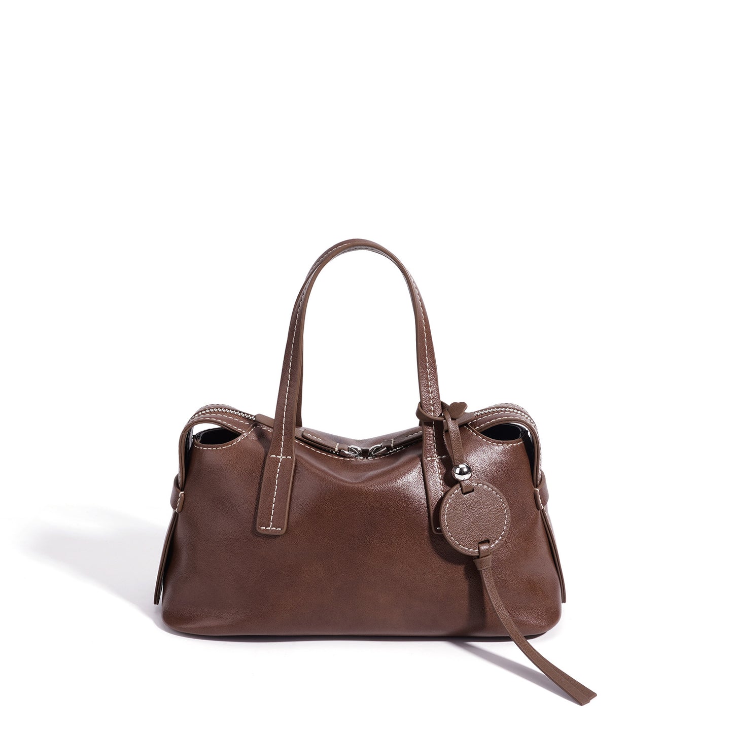 Women's Baguette Layer Cowhide High-grade Leather Design Women's Handbag