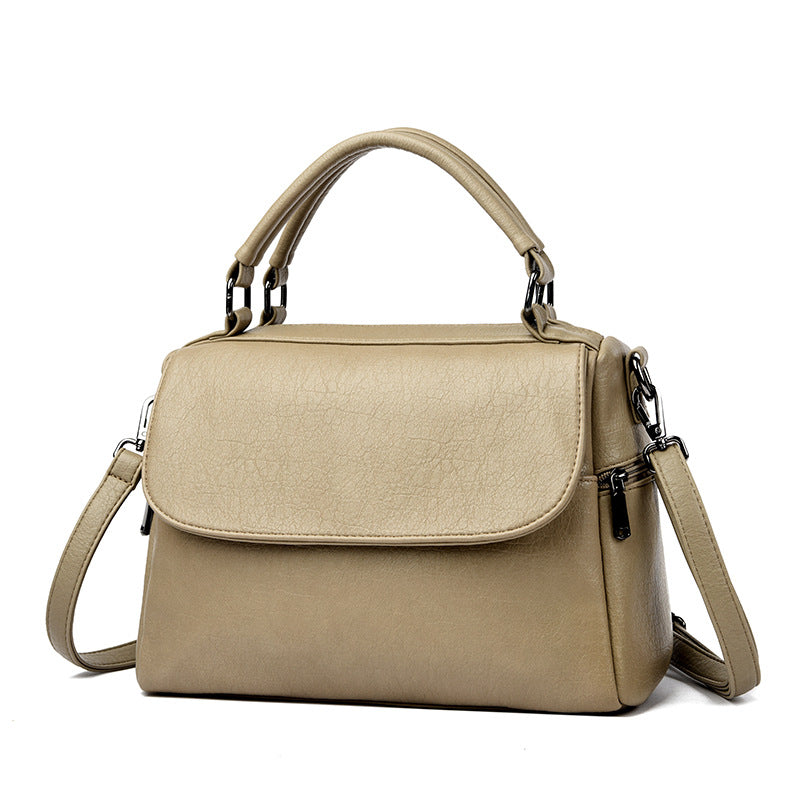 Women's Soft Leather High-grade Retro Fashion Commuter Women's Handbag