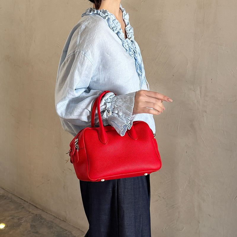 Women's Toast Genuine Leather First Layer Cowhide Women's Messenger Bag