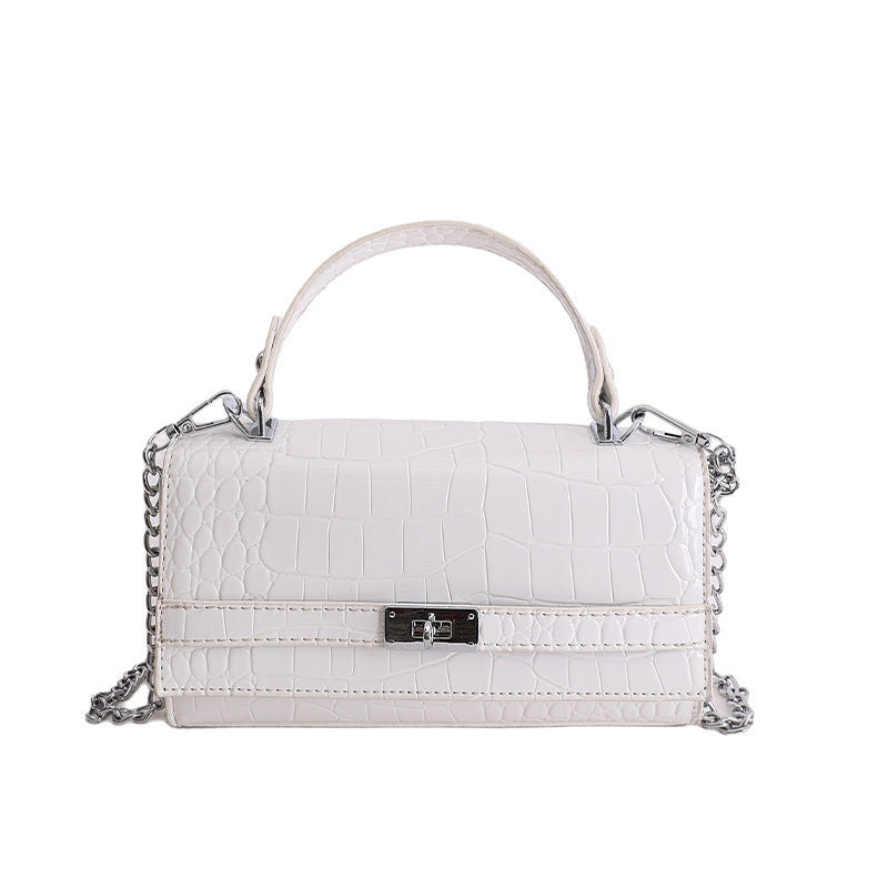 Women's Crocodile Pattern Mori Cute Light Luxury Minority Small Square Bag