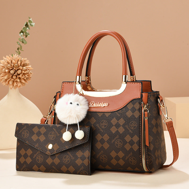 Simple High Sense Mother Fashionable Printed Shoulder Bags