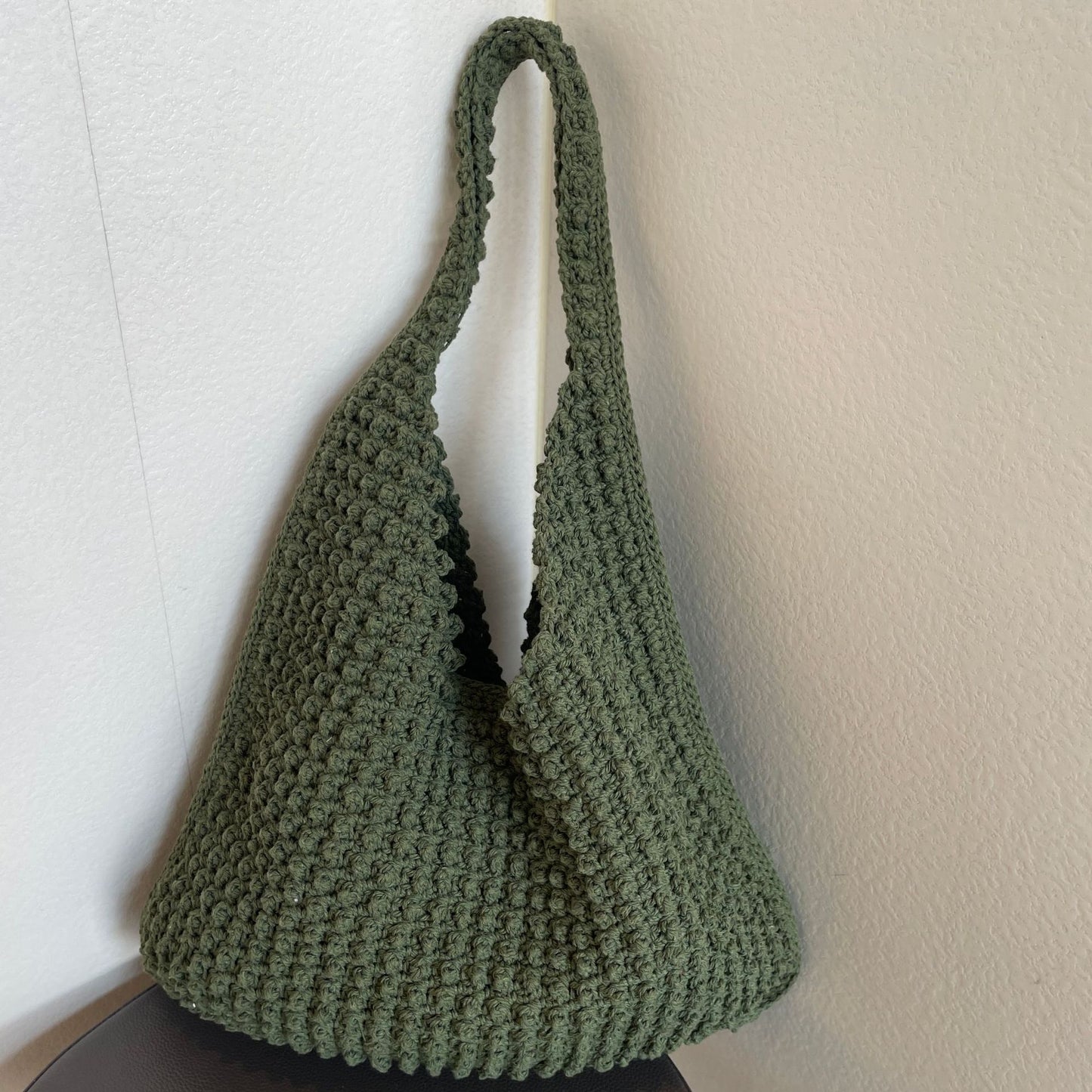 Underarm Large Capacity Solid Color Cotton Women's Shoulder Bag