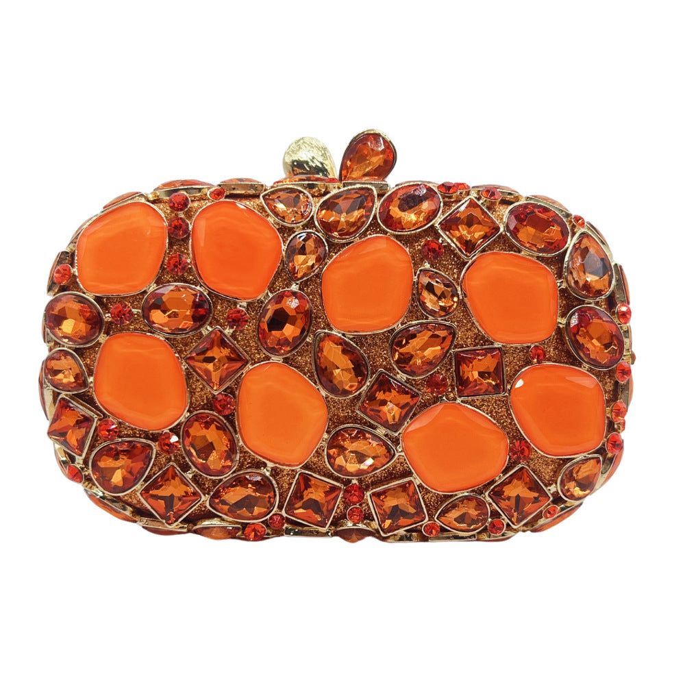 Women's Glass Diamond Drill Banquet Clutch Dinner Bag