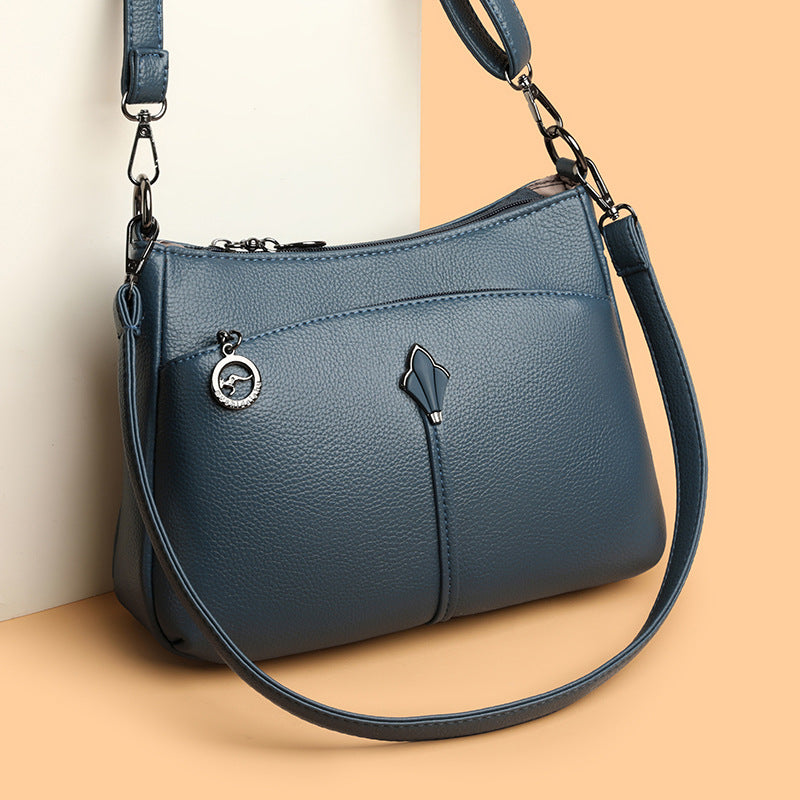 Women's Simple Advanced Texture Fashion Commuter Large Women's Shoulder Bag