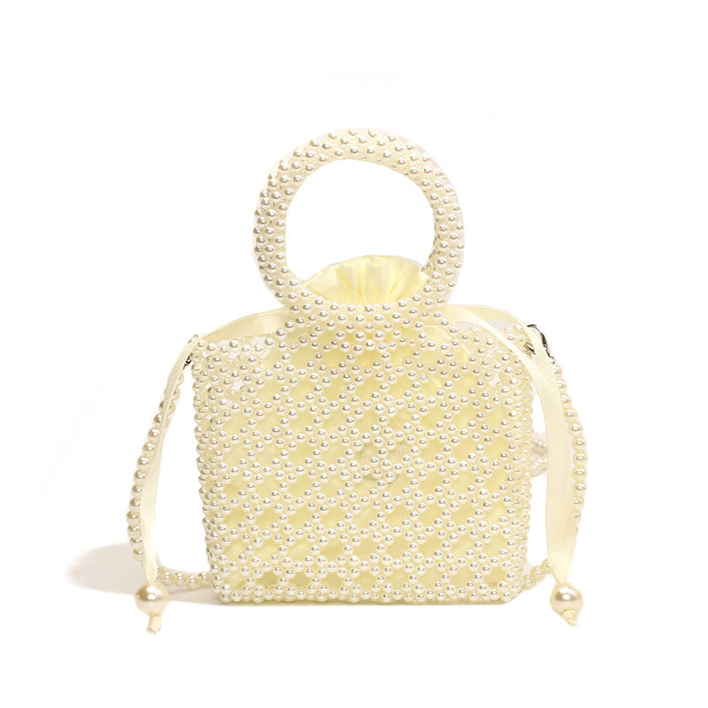 Fashion Fresh Mini Portable Female Springtide Hollow Beaded Bags