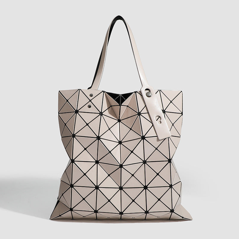 Geometric Rhombus Magic Color Large Capacity Everyday Joker Lightweight Single Women's Shoulder Bag
