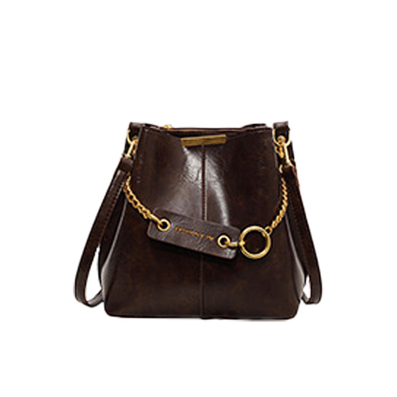 Women's Versatile Retro Soft Leather High-grade Light Women's Messenger Bag