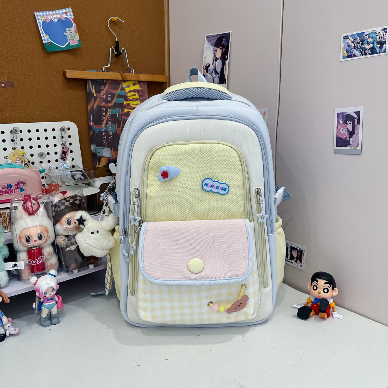 Korean Style Good-looking Dopamine Contrast Color Primary Secondary College Student Schoolbag