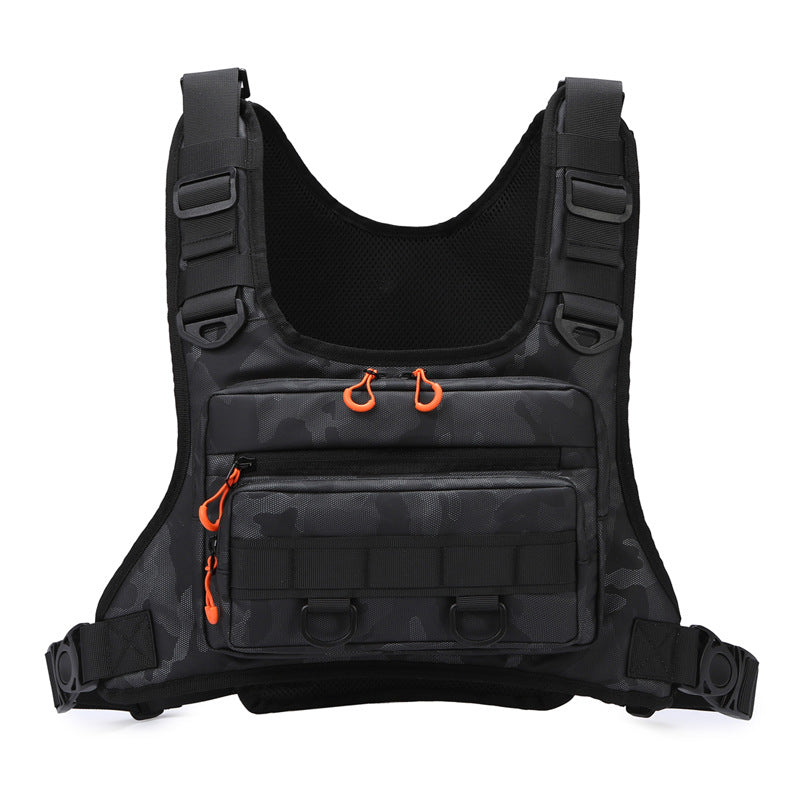 Attractive Men's Tactics Vest Riding Running Sports Satchel, Hanging Bag