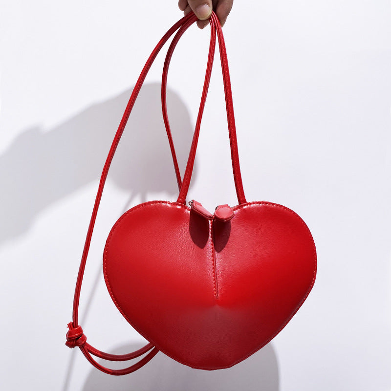 Fashion Peach Heart Box Design Style Women's Shoulder Bag