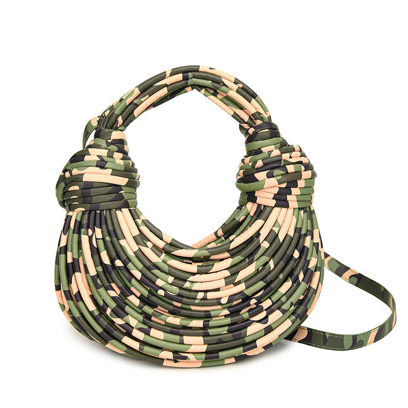 Women's Handmade Woven Special Creative Knotted Noodles Dumpling Bags