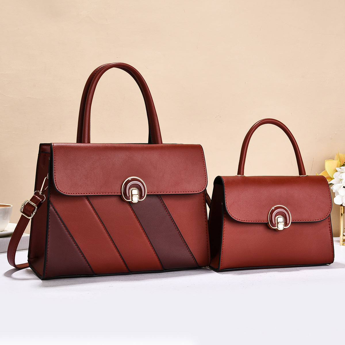 Women's Commuter Large Capacity Two-piece Fashion Trendy Women's Handbag