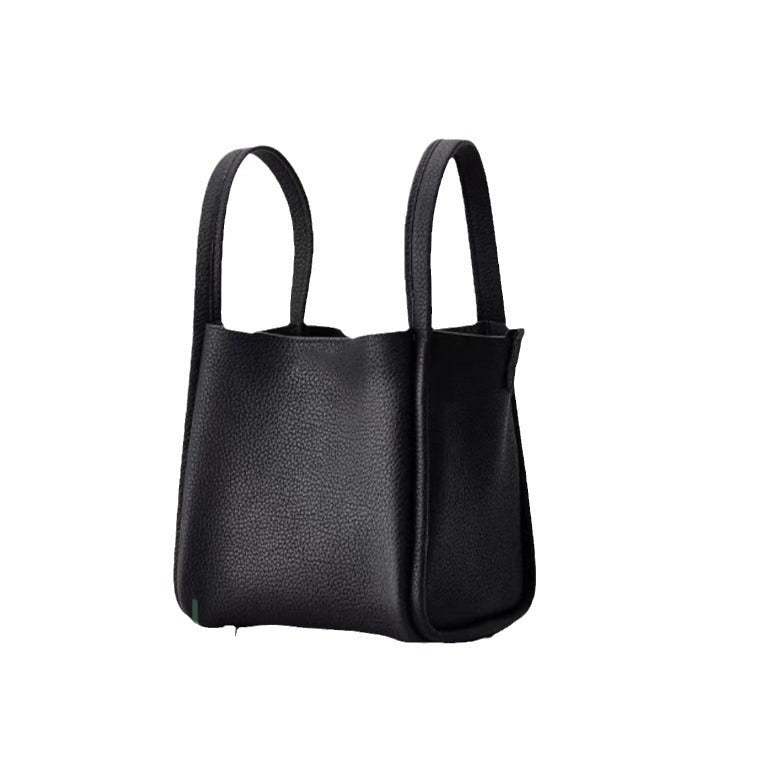 Attractive One Genuine Leather Vegetable Basket Women's Shoulder Bag