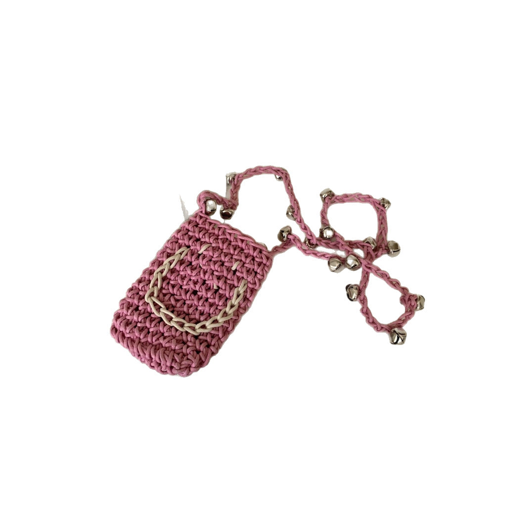 Women's Smiling Face Cute Change Mobile Matching Bell Phone Bags