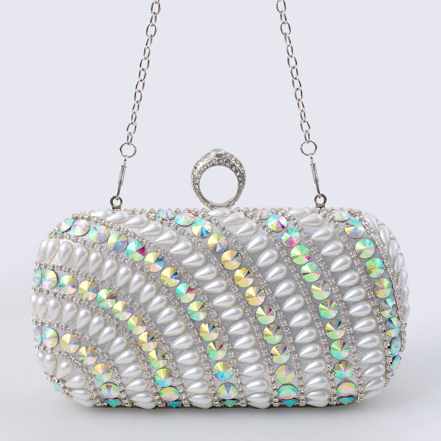 Women's Rhinestone Diamond Box Suitable For Wedding Party Dinner Bag