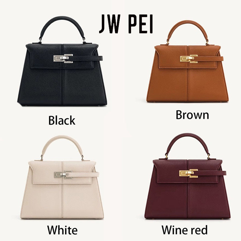 Women's Trapezoid Genuine Leather Fashion Hand Commuter Shoulder Bags