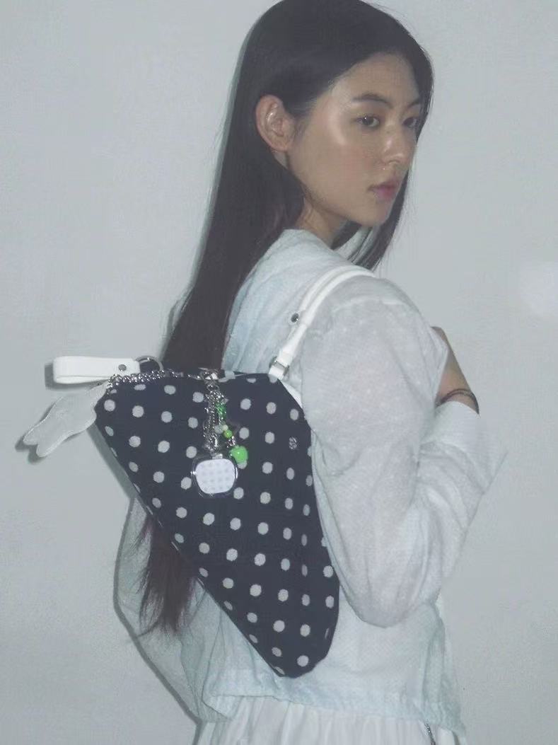 Women's Print Polka Dot Style Large Capacity Women's Handbag