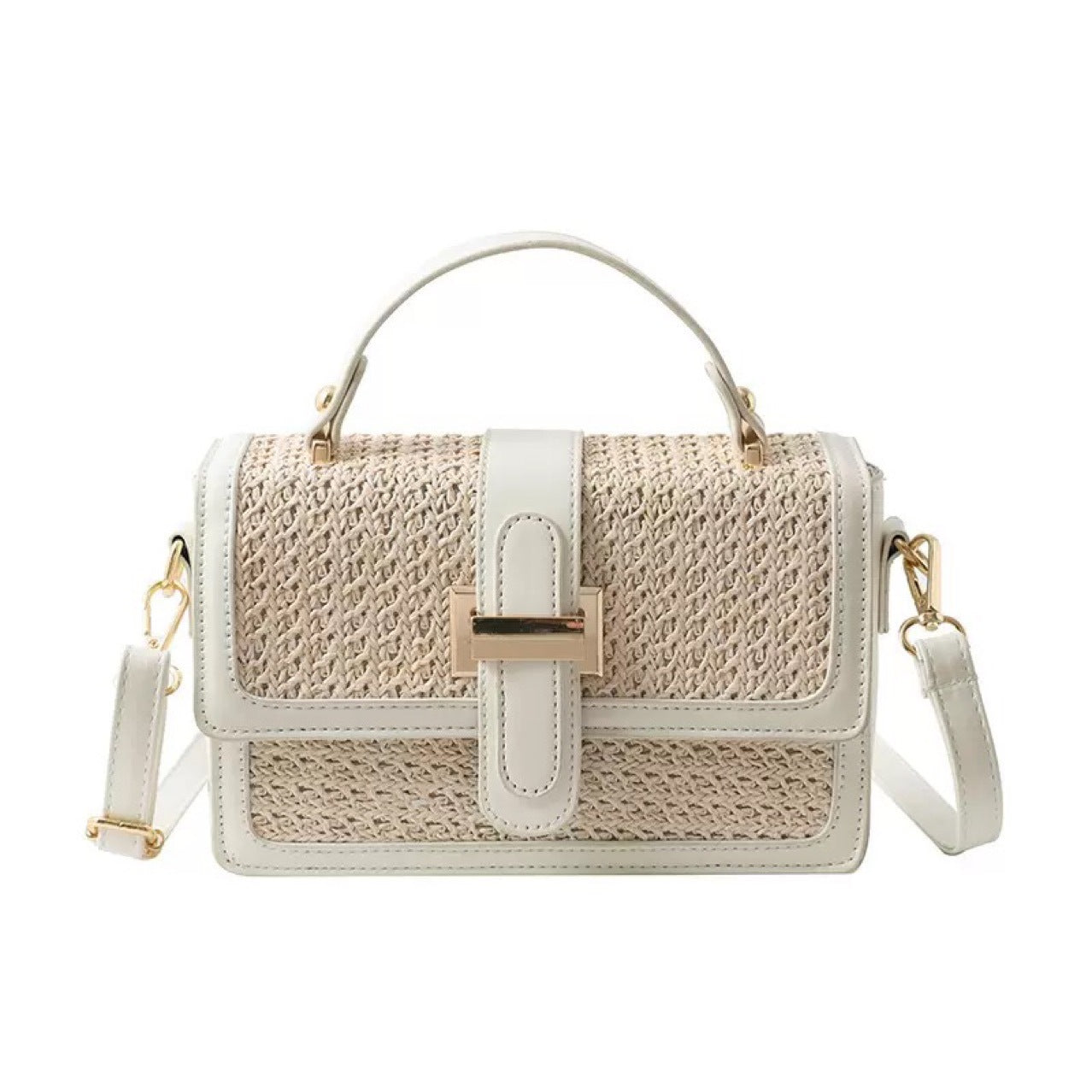 Popular Women's Woven Simple High-grade Beach Small Square Bags