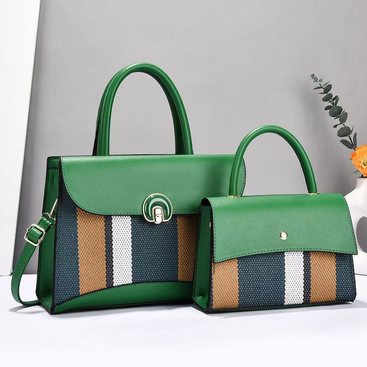 Women's Fashion Color Contrast Personalized Design Simple Large Capacity Portable Women's Handbag